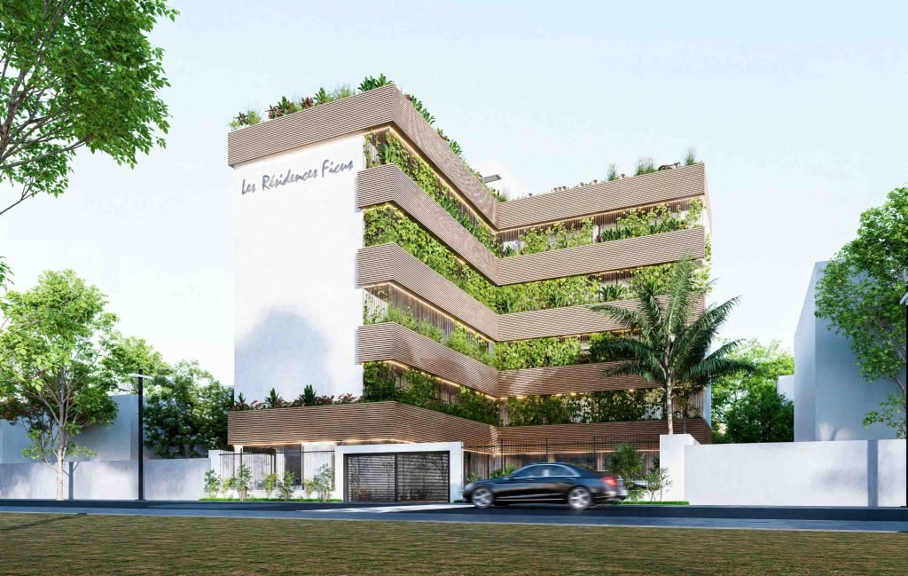 Les Résidences Ficus — Façade principale